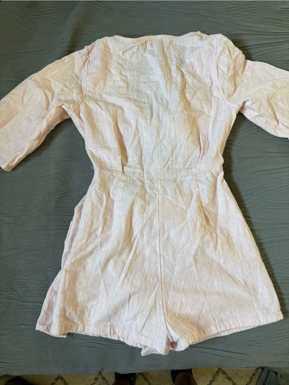 Urban Outfitters Light Pink Two-Piece Wrap Romper - Picture 7 of 8
